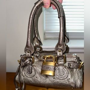Authentic Chloé Metallic Paddington Mini